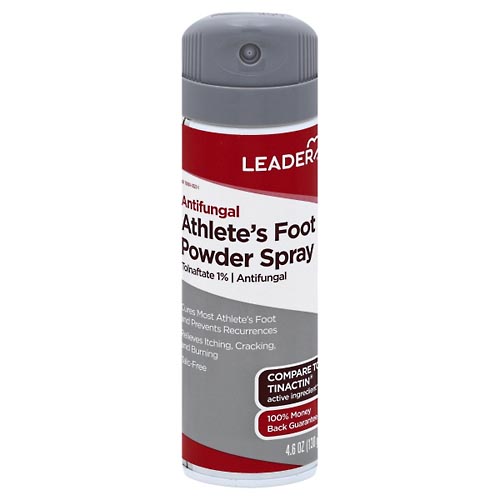 Image for Leader Powder Spray, Athlete's Foot, Antifungal,4.6oz from Beaumont Pharmacy