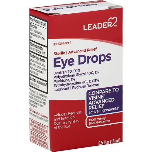 Image for Leader Eye Drops, Advanced Relief,0.5oz from Beaumont Pharmacy