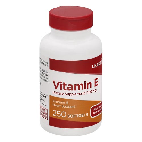 Image for Leader Vitamin E, 180 mg, Softgels,250ea from Beaumont Pharmacy
